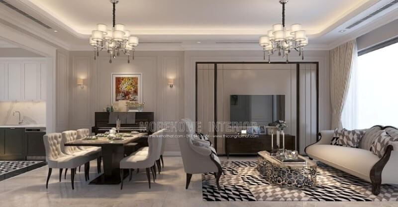 Mẫu thiết kế nội thất biệt thự Imperia Garden cao cấp Mẫu nội thất biệt thự đẹp