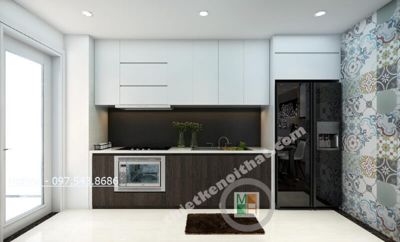 Mẫu thiết kế nội thất nhà bếp chung cư hiện đại và tiện nghi Thiết kế phòng bếp, tủ bếp đẹp