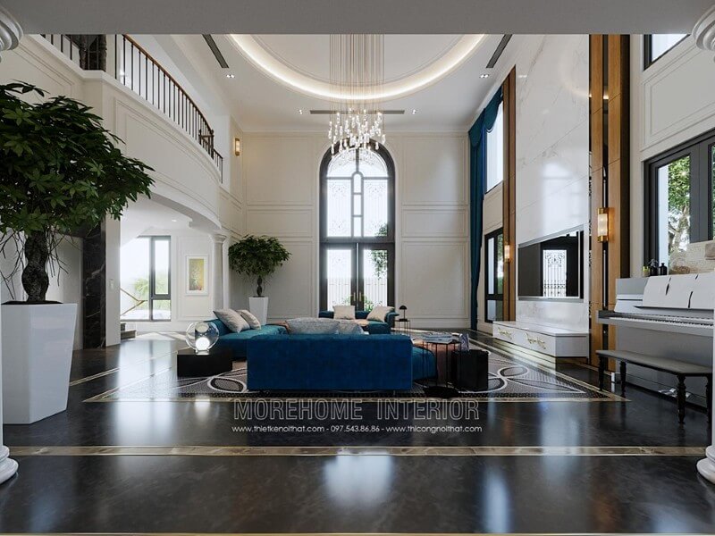 Trang trí nội thất phòng khách hiện đại đẹp tại Hải Phòng Mẫu nội thất biệt thự đẹp