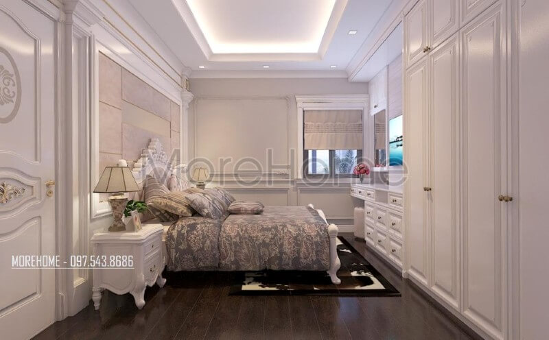 Giường ngủ chung cư gỗ tự nhiên Giường ngủ chung cư gỗ tự nhiên