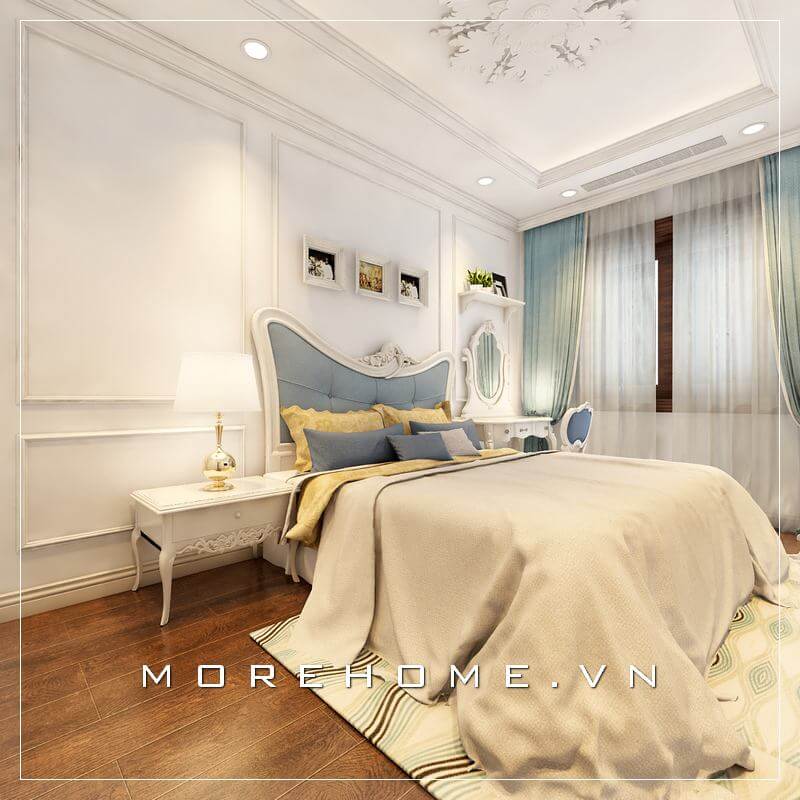 Giường ngủ chung cư gỗ tự nhiên Giường ngủ chung cư gỗ tự nhiên