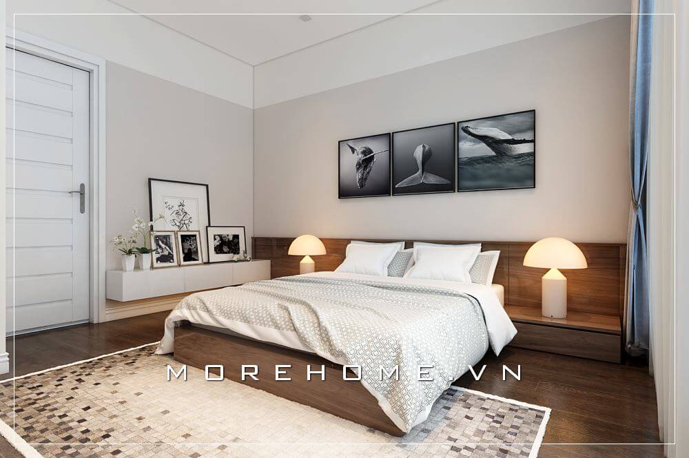 Giường ngủ chung cư hiện đại