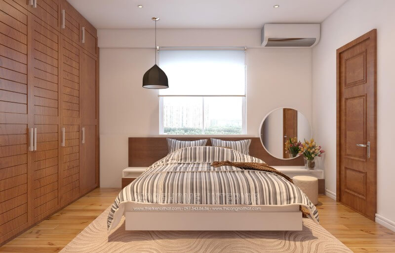 Giường ngủ chung cư hiện đại