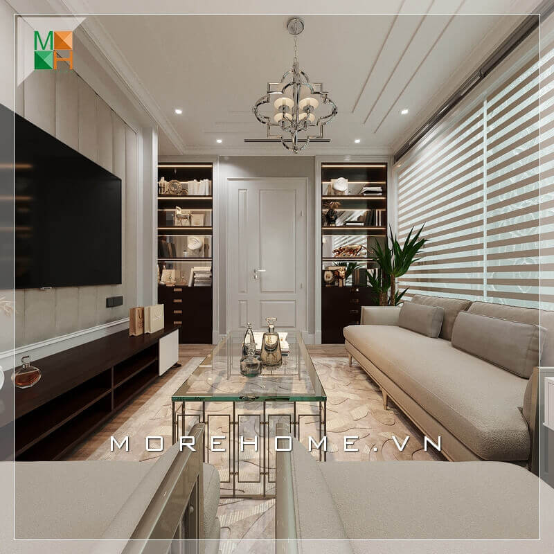 Một phòng khách tân cổ điển đẹp sẽ phải thể hiện được rõ nhất tính năng của nó bằng cách lựa chọn nội thất thông minh và lựa chọn màu sắc phù hợp nhất đối với thiết kế ngôi nhà. Thiết kế phòng khách biệt thự