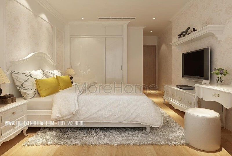 Đón nhận những mẫu giường ngủ chung cư tân cổ điển đẹp tinh tế