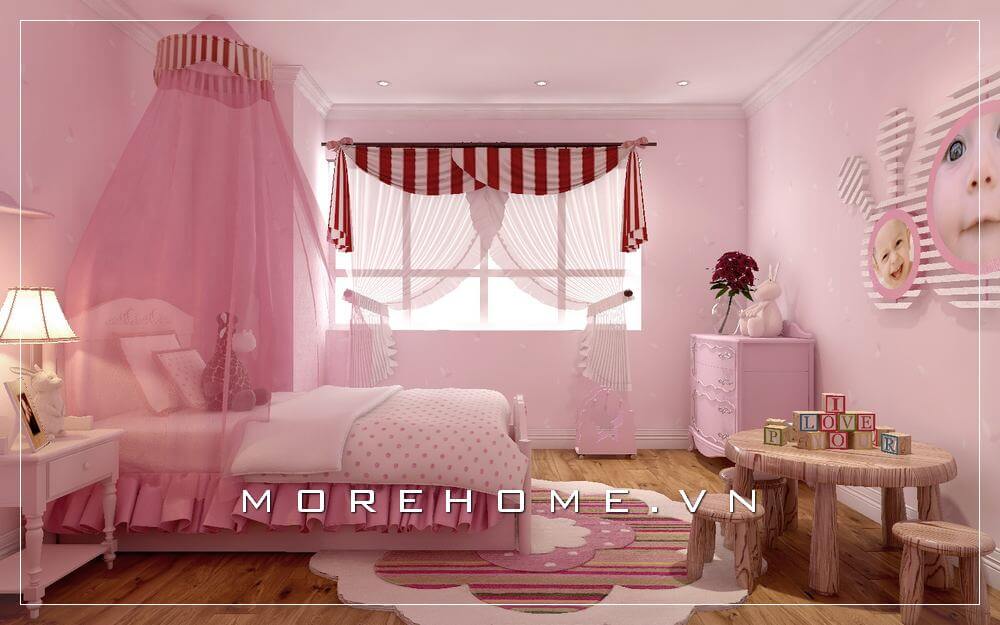 Giường ngủ chung cư tân cổ điển Giường ngủ chung cư tân cổ điển