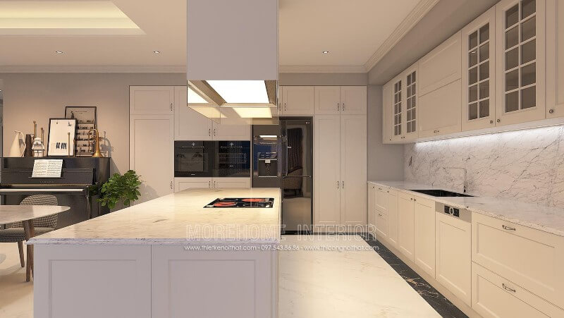 Mẫu tủ bếp chữ i hiện đại được yêu thích nhất hiện nay Tủ bếp đẹp, sang trọng và đẳng cấp