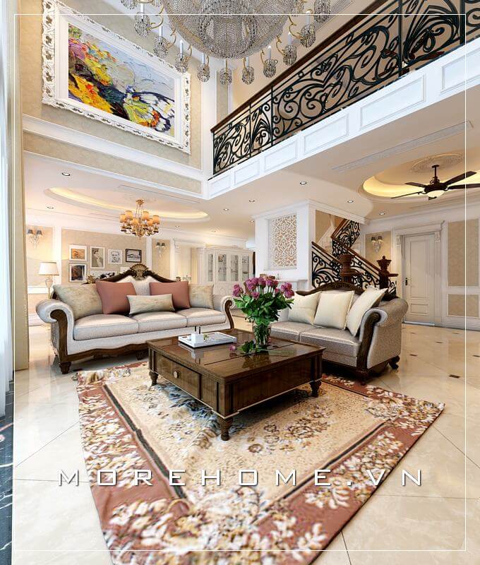 Sofa biệt thự tân cổ điển Sofa biệt thự tân cổ điển