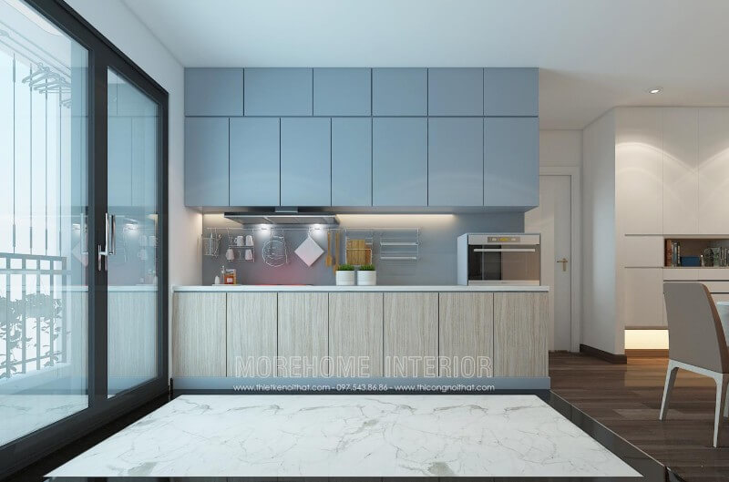 Bạn đang tìm kiếm một mẫu tủ bếp đẹp dành cho dành cho nhà phố của mình thì đừng nên bỏ qua mẫu tủ bếp hiện đại gỗ Acrylic này nhé! Tủ bếp đẹp, tủ bếp đẹp hiện đại, tủ bếp An Cường, tủ bếp cao cấp