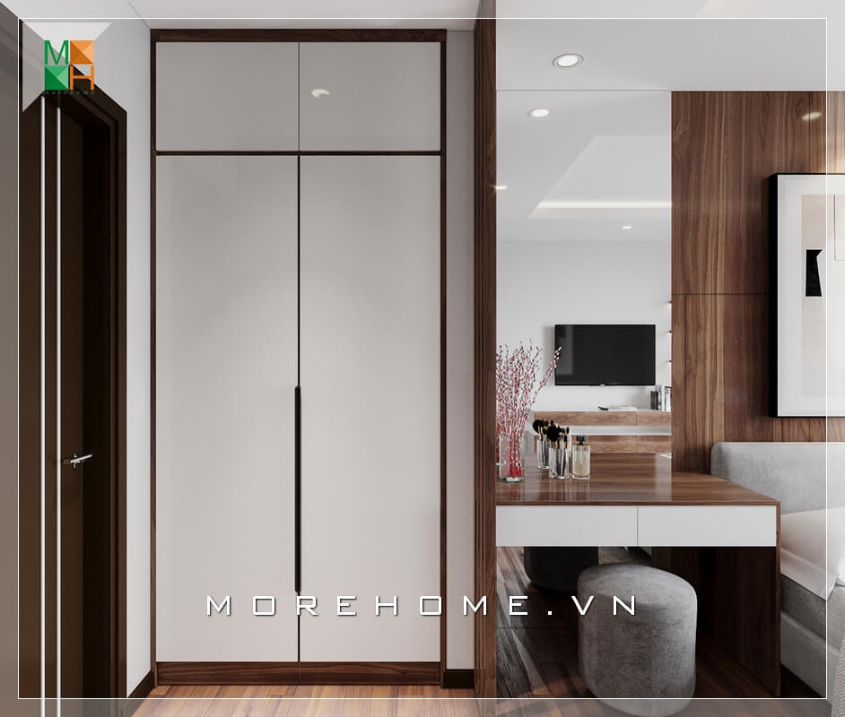 Ấn tượng mẫu thiết kế nội thất phòng ngủ chung cư, nhà phố hiện đại. Mẫu nội thất chung cư hiện đại