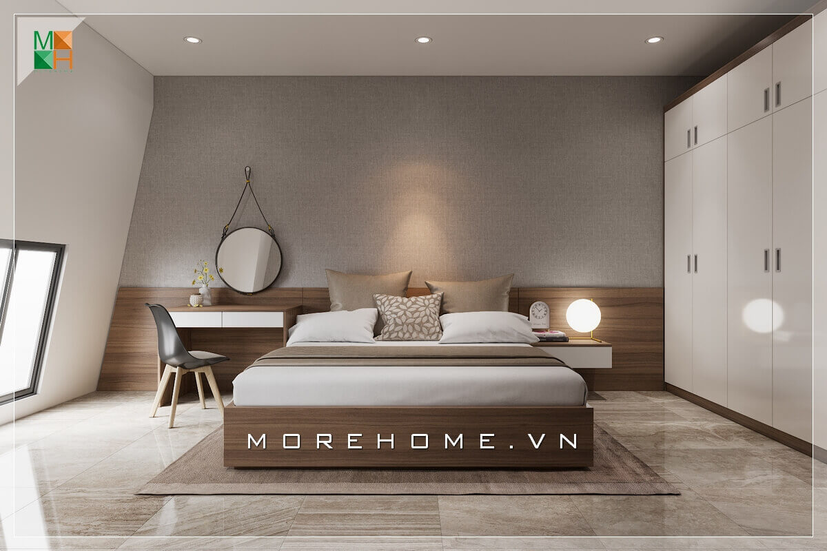 Thiết kế nội thất phòng ngủ mang phong cách biệt thự hiện đại, căn hộ cao cấp Thiết kế phòng ngủ biệt thự