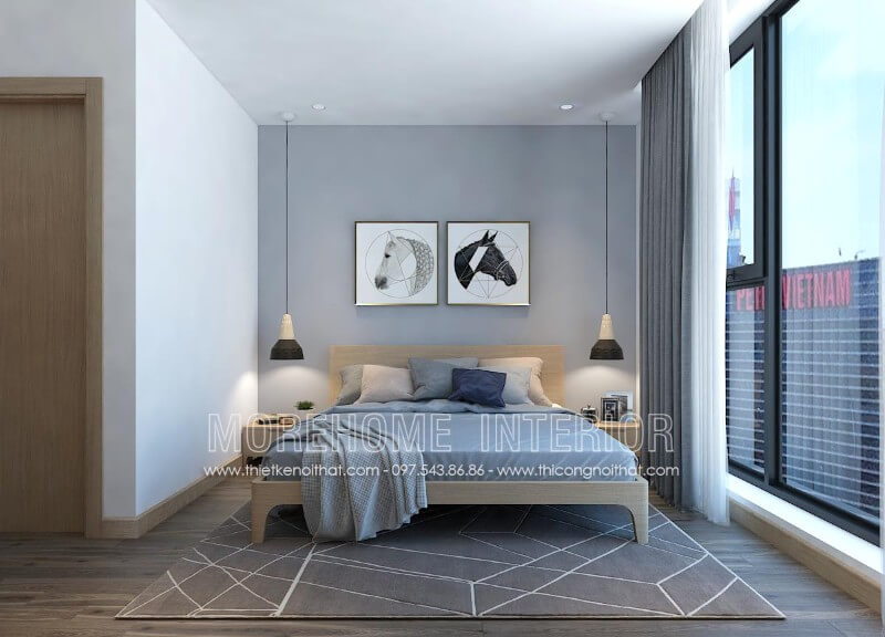 Giường ngủ chung cư hiện đại Giường ngủ chung cư hiện đại