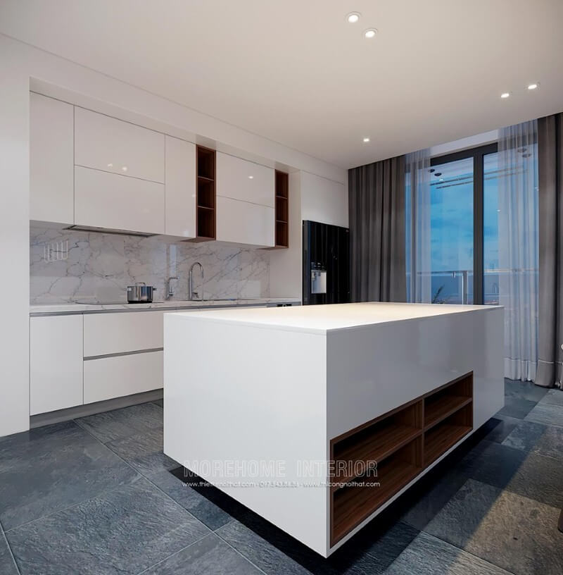Mẫu nội thất phòng bếp hiện đại và tiện nghi tạo nguồn cảm hứng nấu nướng cho những người nội trợ trong gia đình Thiết kế nội thất phòng bếp