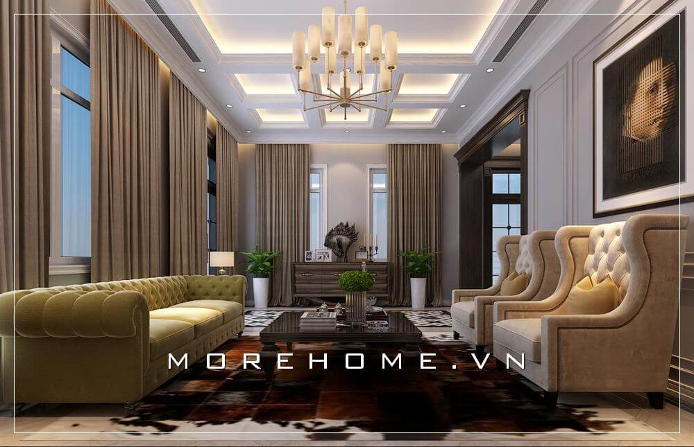 Sofa biệt thự tân cổ điển Sofa biệt thự tân cổ điển