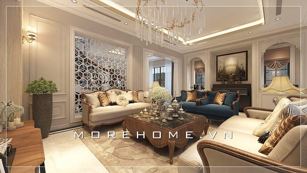 Sofa biệt thự tân cổ điển Sofa biệt thự tân cổ điển