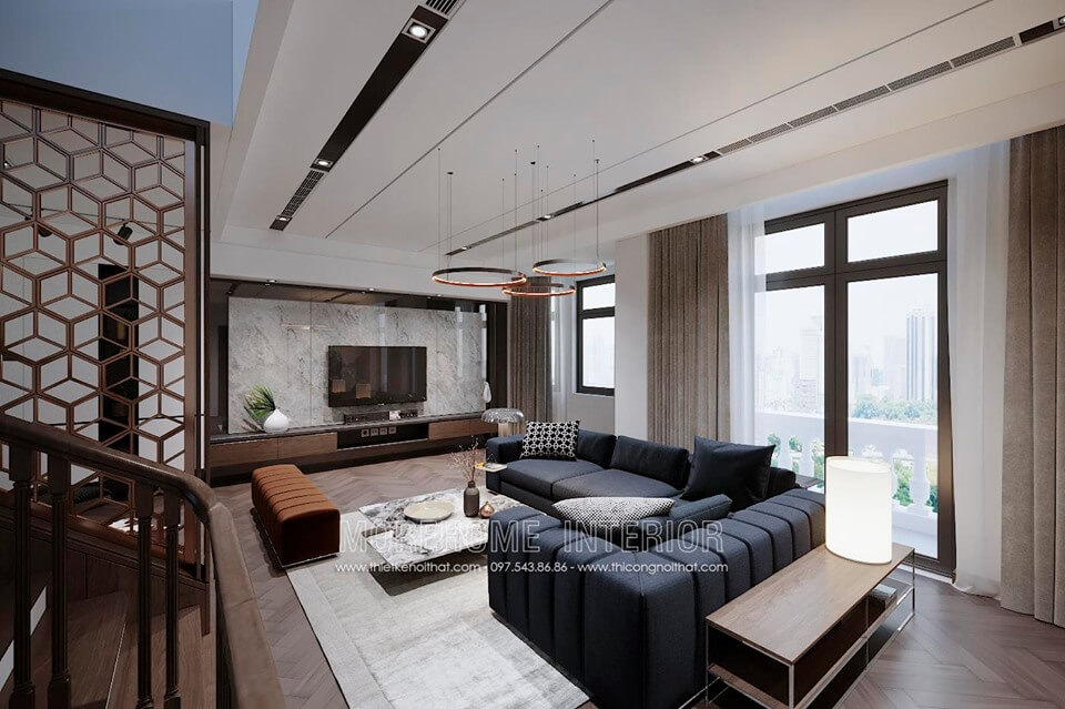 Thiết kế nội thất biệt thự hiện đại tại Vinhomes Imperia Hải Phòng Mẫu nội thất biệt thự đẹp