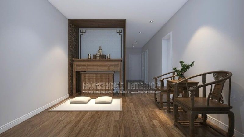 Trang trí phòng thờ Phật tại gia đẹp