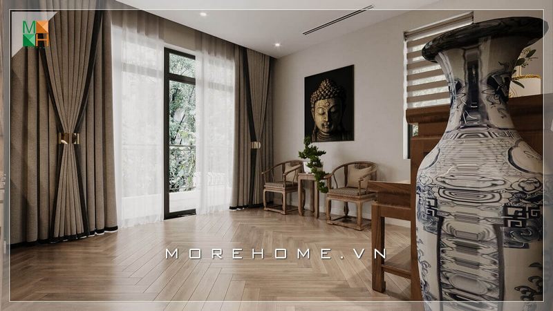 Cùng ngắm nhìn mẫu thiết kế nội thất phòng thờ hiện đại được bố trí rất khoa học mang đúng chất không gian nơi thờ phụng dành cho nhà phố, biệt thự, chung cư cao cấp.