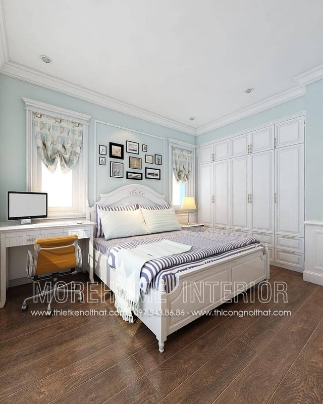 Mẫu giường ngủ có chân cách điệu lạ mắt mà không kém phần sang trọng, đây là sự lựa chọn vô cùng hoàn hảo cho các căn hộ có diện tích nhỏ nhưng chung cư, nhà phố...