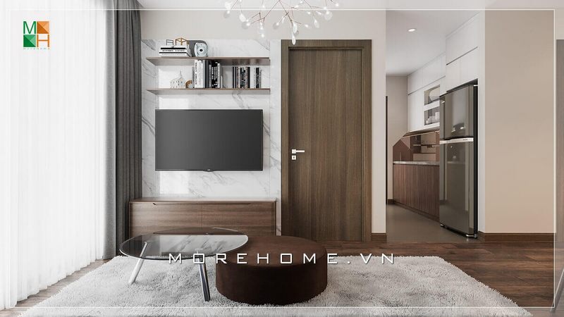 Mẫu bàn trà 2 tầng thiết kế lạ mắt, độc đáo, phù hợp không gian phòng khách chung cư, nhà phố phong cách hiện đại