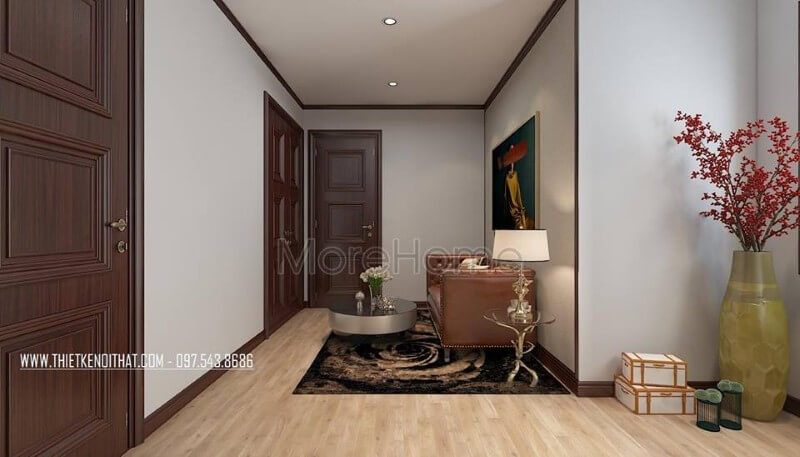 Mẫu cửa gỗ thông phòng 1 cánh được nhiều khách hàng lựa chọn