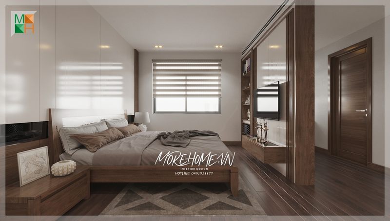 Cửa gỗ công nghiệp giúp tách biệt và tạo không gian riêng tư cho mọi thành viên trong gia đình.