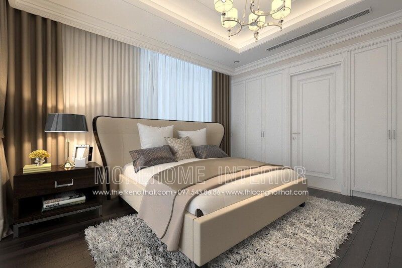 Gợi ý thiết kế giường ngủ đẹp cho phòng ngủ Master chung cư cao cấp