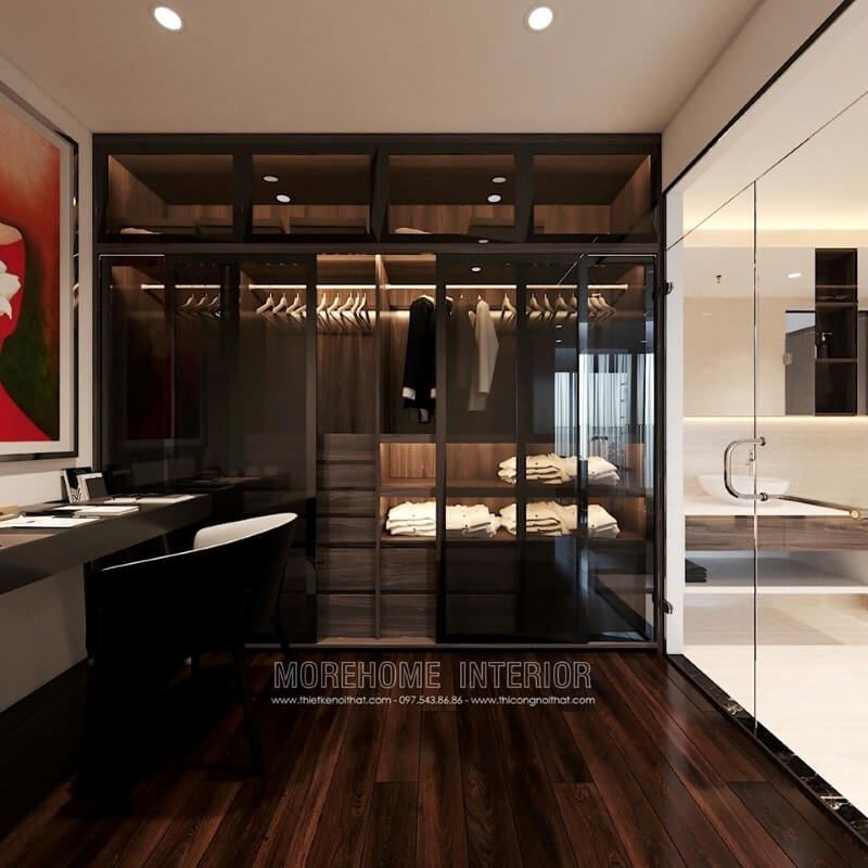 Thiết kế phòng thay đồ căn hộ cao cấp