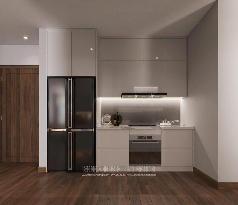 Sang trọng và tiện nghi với mẫu tủ bếp chung cư đẹp