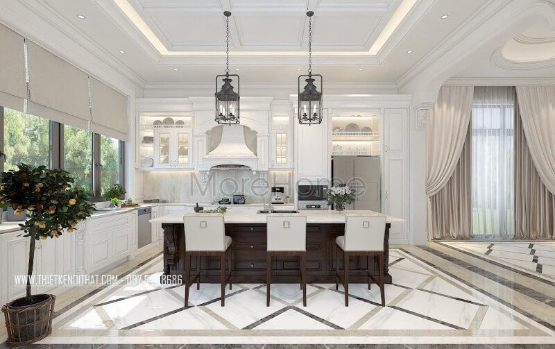 16 Hình thiết kế chung cư có tủ phòng bếp góc L đẹp