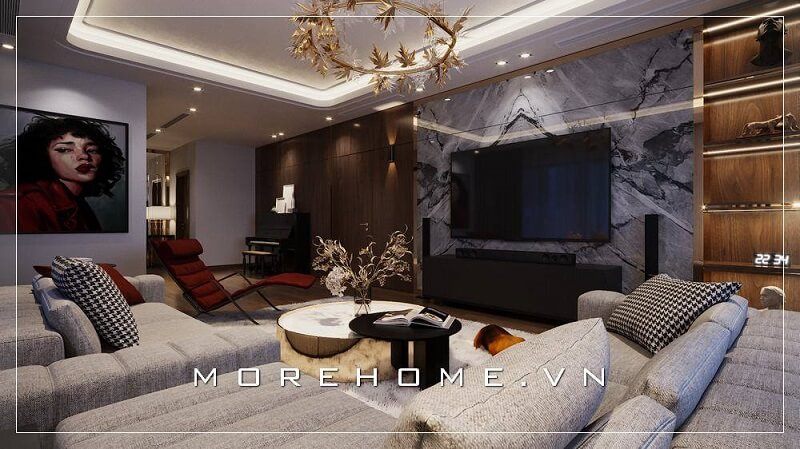 Phòng khách nơi đón tiếp bạn bè, người thân của gia chủ nên luôn được quan tâm chú trọng phần thiết kế nội thất phòng khách đẹp để nâng tầm vẻ đẹp không gian sống gia đình bạn