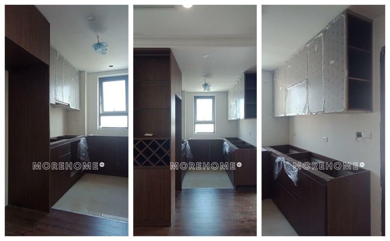 Thi công nội thất phòng bếp chung cư An Bình city, Bắc Từ Liêm, Hà Nội