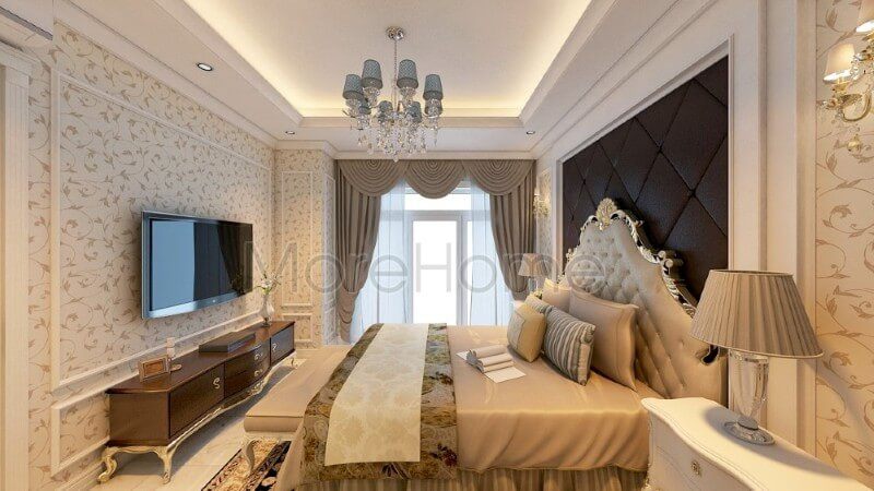 Sang trọng và ấn tượng hơn với mẫu giấy dán tường đẹp ở không gian phòng ngủ